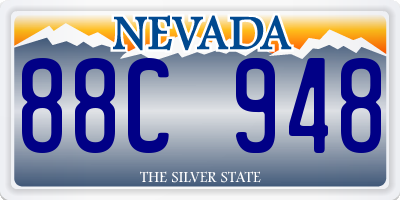 NV license plate 88C948