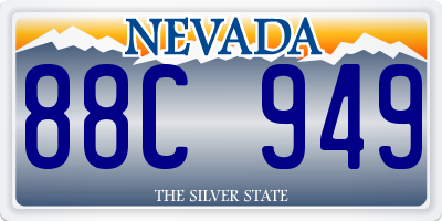 NV license plate 88C949