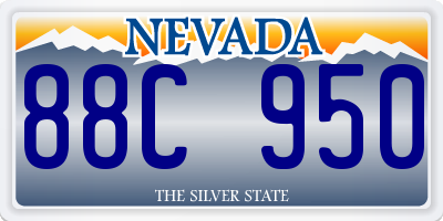 NV license plate 88C950