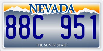 NV license plate 88C951