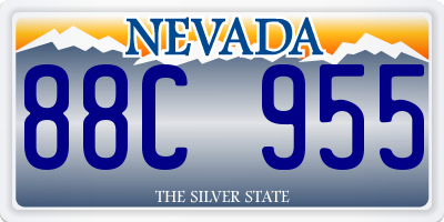 NV license plate 88C955