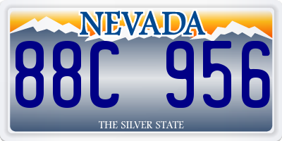 NV license plate 88C956