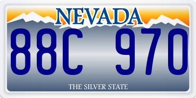 NV license plate 88C970