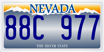 NV license plate 88C977