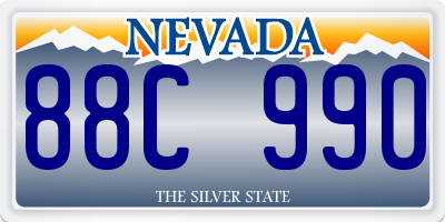 NV license plate 88C990