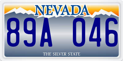 NV license plate 89A046