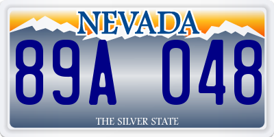 NV license plate 89A048