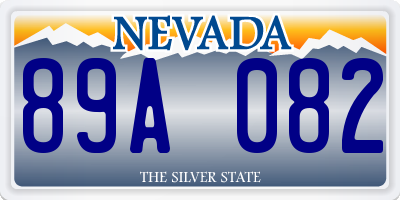 NV license plate 89A082