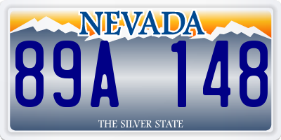 NV license plate 89A148
