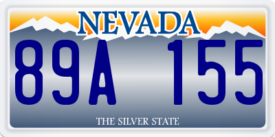 NV license plate 89A155