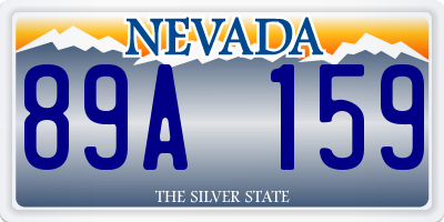 NV license plate 89A159