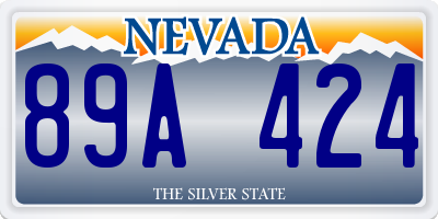 NV license plate 89A424