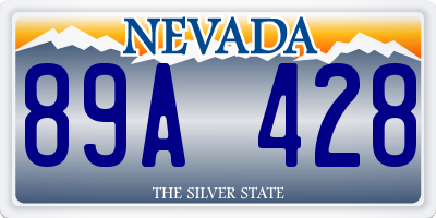 NV license plate 89A428