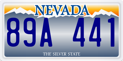 NV license plate 89A441