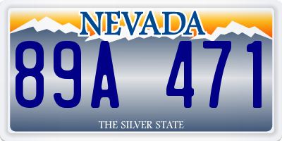NV license plate 89A471