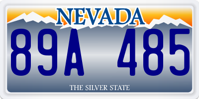 NV license plate 89A485