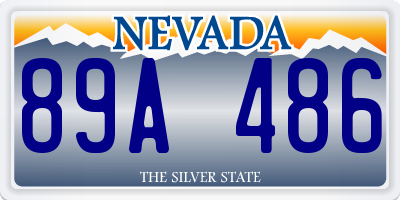 NV license plate 89A486