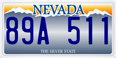 NV license plate 89A511