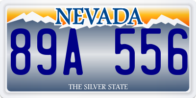 NV license plate 89A556