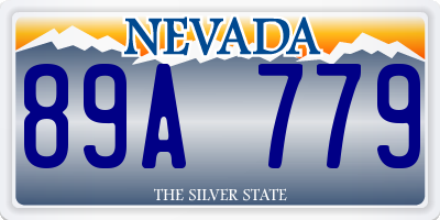 NV license plate 89A779