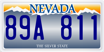 NV license plate 89A811