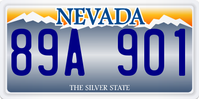 NV license plate 89A901