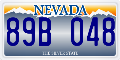 NV license plate 89B048