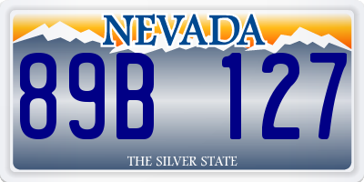 NV license plate 89B127