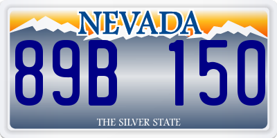 NV license plate 89B150