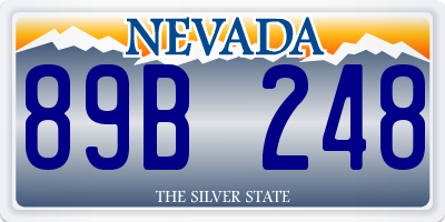NV license plate 89B248