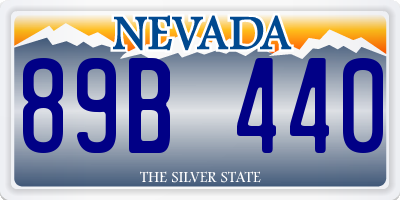 NV license plate 89B440