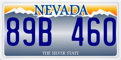 NV license plate 89B460