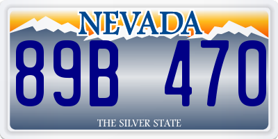 NV license plate 89B470