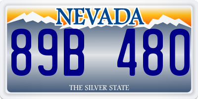NV license plate 89B480