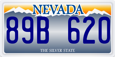 NV license plate 89B620