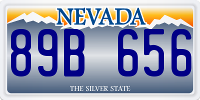 NV license plate 89B656