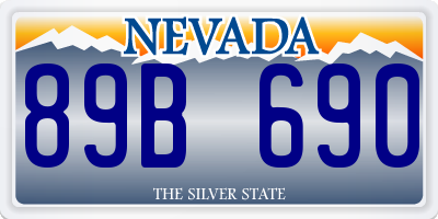 NV license plate 89B690