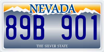 NV license plate 89B901
