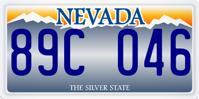 NV license plate 89C046