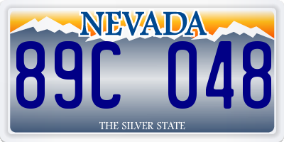 NV license plate 89C048