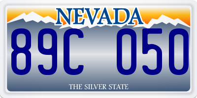 NV license plate 89C050