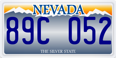 NV license plate 89C052