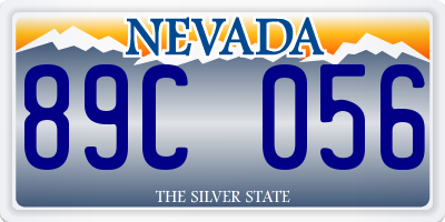 NV license plate 89C056