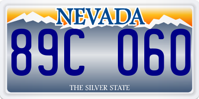 NV license plate 89C060