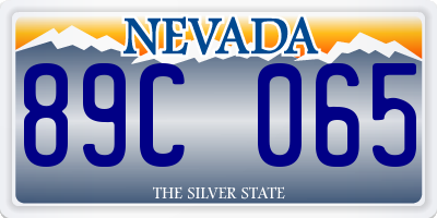 NV license plate 89C065