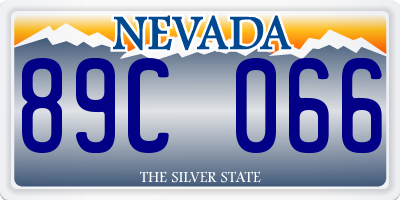 NV license plate 89C066