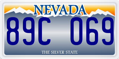 NV license plate 89C069