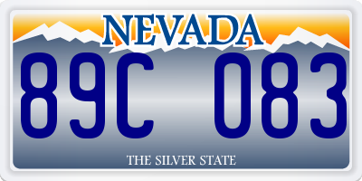 NV license plate 89C083