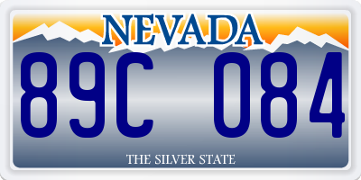 NV license plate 89C084