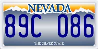 NV license plate 89C086